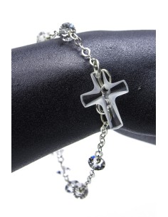 Light Crucifix Swarovski Crystal Rosary Bracelet Light Crucifix Swarovski Crystal Rosary Bracelet