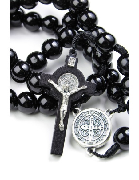 St Benedict wooden Rosary St Benedict wooden Rosary