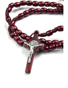 St Benedict wooden Rosary St Benedict wooden Rosary