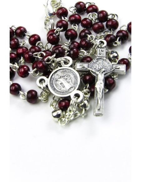 St Benedict wooden Rosary St Benedict wooden Rosary