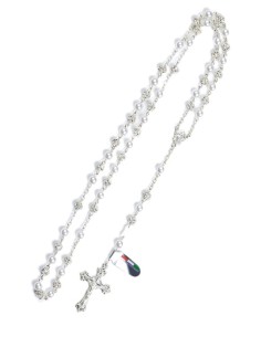 Pearl and Strass Sterling Silver Rosary