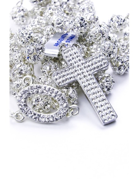 Pearl and Strass Sterling Silver Rosary Pearl and Strass Sterling Silver Rosary