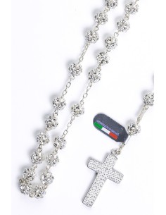 Pearl and Strass Sterling Silver Rosary