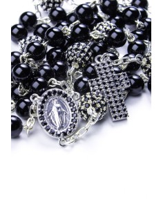 Pearl and Strass Sterling Silver Rosary Pearl and Strass Sterling Silver Rosary