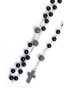 Pearl and Strass Sterling Silver Rosary