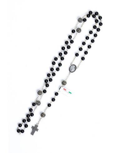 Pearl and Strass Sterling Silver Rosary