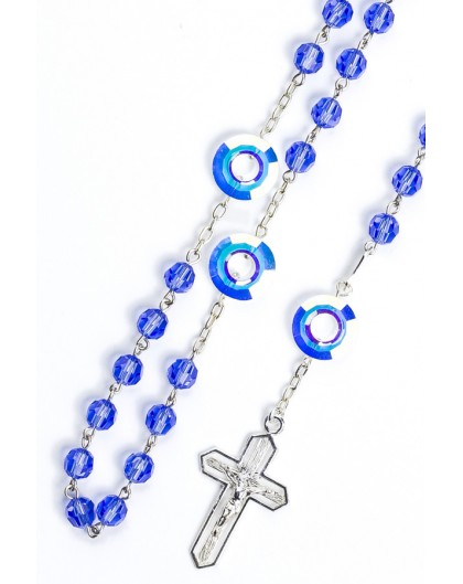 Pearl and Strass Sterling Silver Rosary