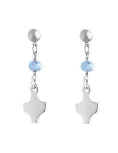 Silver White Crystal Earrings Silver White Crystal Earrings