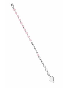 Crystal Bracelet with Design Crucifix - White Crystal Bracelet with Design Crucifix - White