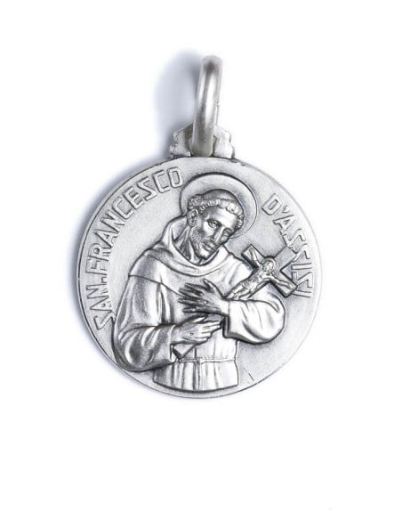 Sterling Silver St. Francis from Assisi Medal