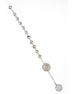 Swarowski Clear Crystal with Strass Ring Rosary Bracelet Swarowski Clear Crystal with Strass Ring Rosary Bracelet