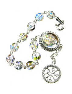 Swarowski Clear Crystal with Strass Ring Rosary Bracelet Swarowski Clear Crystal with Strass Ring Rosary Bracelet