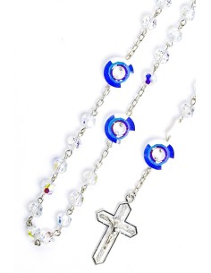 Pearl and Strass Sterling Silver Rosary 2