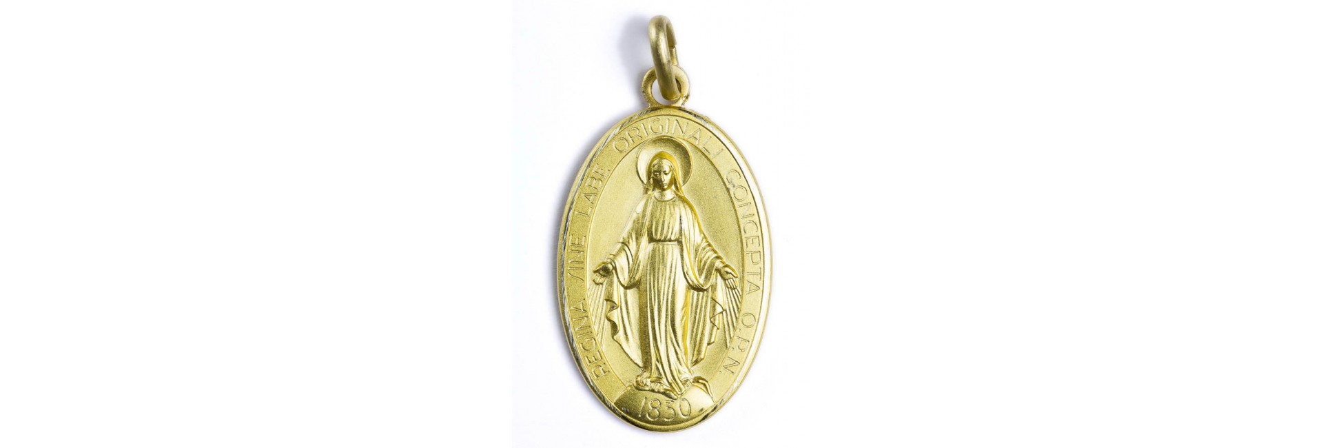 Miraculous gold plated medal