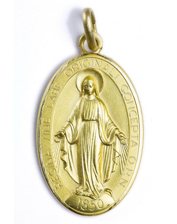 Miraculous gold plated medal