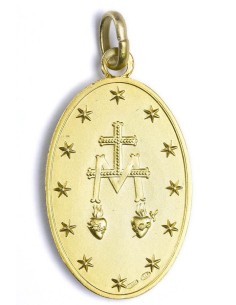 Miraculous gold plated medal