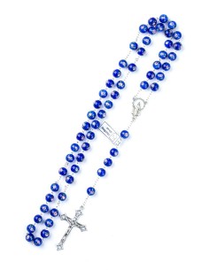 Deep Blue Murano Glass Rosary Deep Blue Murano Glass Rosary