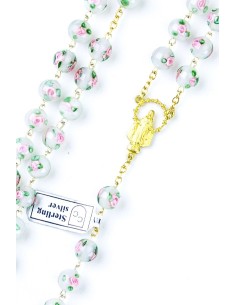 Pale white and rose Murano Glass Gold Pale white and rose Murano Glass Gold