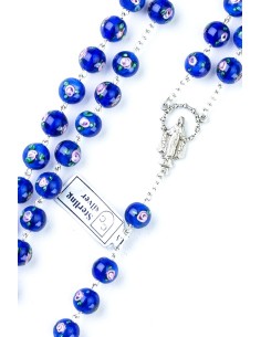 Deep Blue Murano Glass Rosary Deep Blue Murano Glass Rosary