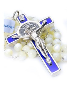 St. Benedict Mother of Pearl Rosary St. Benedict Mother of Pearl Rosary
