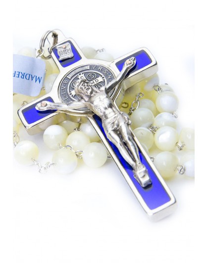 St. Benedict Mother of Pearl Rosary