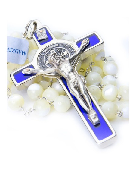 St. Benedict Mother of Pearl Rosary St. Benedict Mother of Pearl Rosary