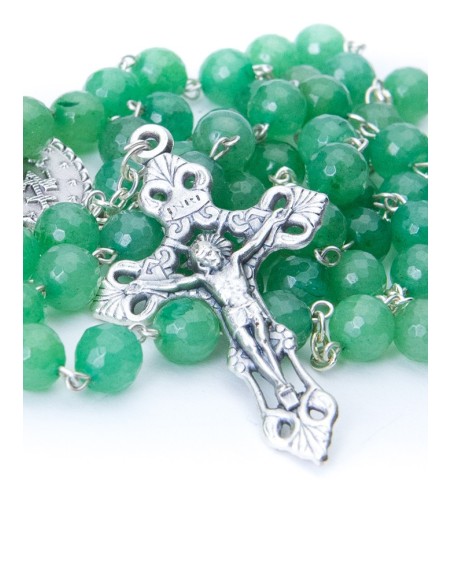Faceted Aventurina Rosary Faceted Aventurina Rosary