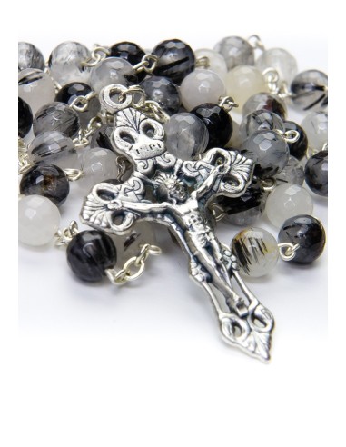 Faceted Translucent Variegate Agate Rosary