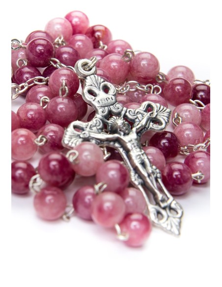 Rhodonite Pink Rosary Rhodonite Pink Rosary