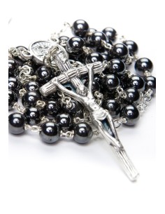 Benedict XVI Hematite Rosary