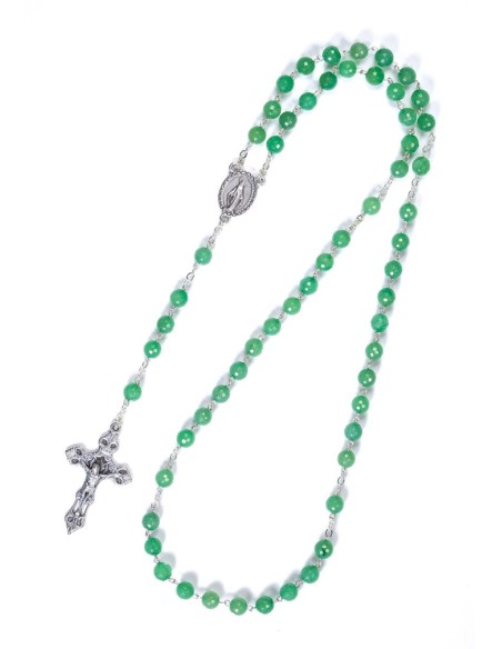 Faceted Aventurina Rosary Faceted Aventurina Rosary