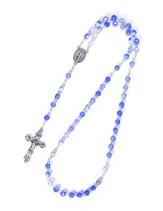 Sky Blue Variegate Agate Rosary Sky Blue Variegate Agate Rosary