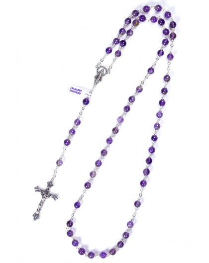 Violet Amethyst Rosary