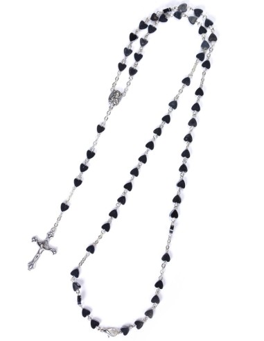 Metal Hearts Rosary