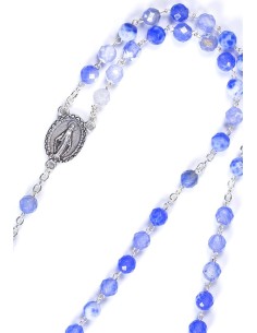 Sky Blue Variegate Agate Rosary Sky Blue Variegate Agate Rosary