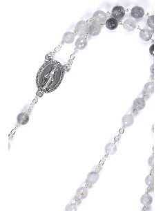 Faceted Translucent Variegate Agate Rosary Faceted Translucent Variegate Agate Rosary