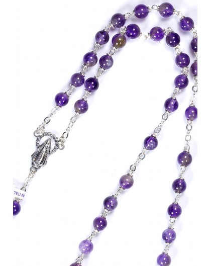 Violet Amethyst Rosary