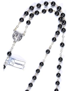 Benedict XVI Hematite Rosary