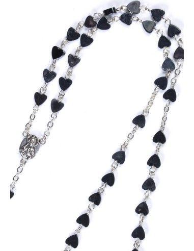 Metal Hearts Rosary