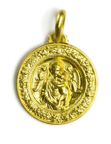 Gold Plated Della Robbia Our Lady Medal