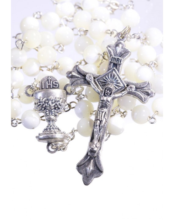 Holy Communion Mother of Pearl Rosary