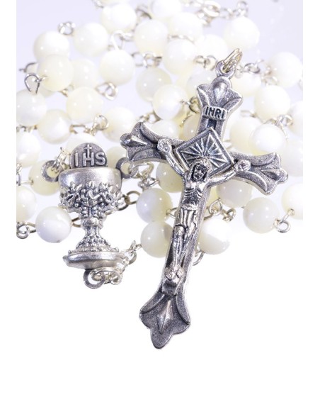 Holy Communion Mother of Pearl Rosary Holy Communion Mother of Pearl Rosary