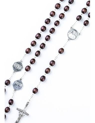 Pope Francis Four Basilicas Wood Rosary