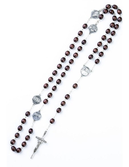 Pope Francis Four Basilicas Wood Rosary Pope Francis Four Basilicas Wood Rosary