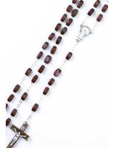 Dark wood faceted Rosary Dark wood faceted Rosary