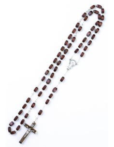 Dark wood faceted Rosary Dark wood faceted Rosary