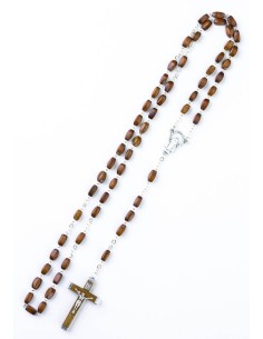 Wood faceted Rosary Wood faceted Rosary