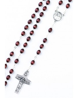 Pope Francis Rosary with Papal Crucifix