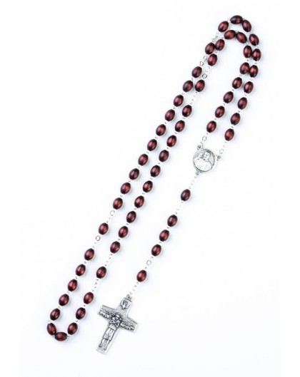 Pope Francis Rosary with Papal Crucifix