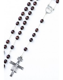 Pope Francis Rosary with St. Damian Crucifix